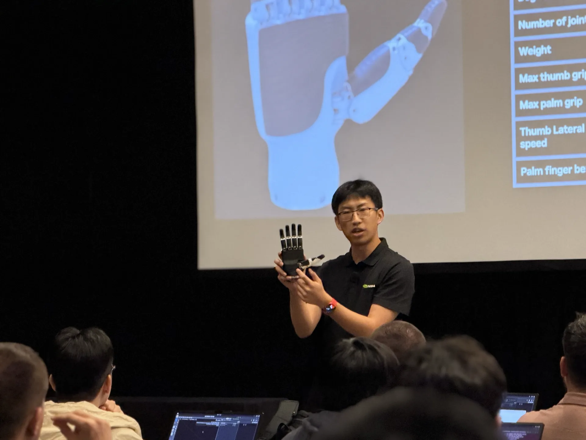 Presentation on tuning dexterous hands at GTC 2026